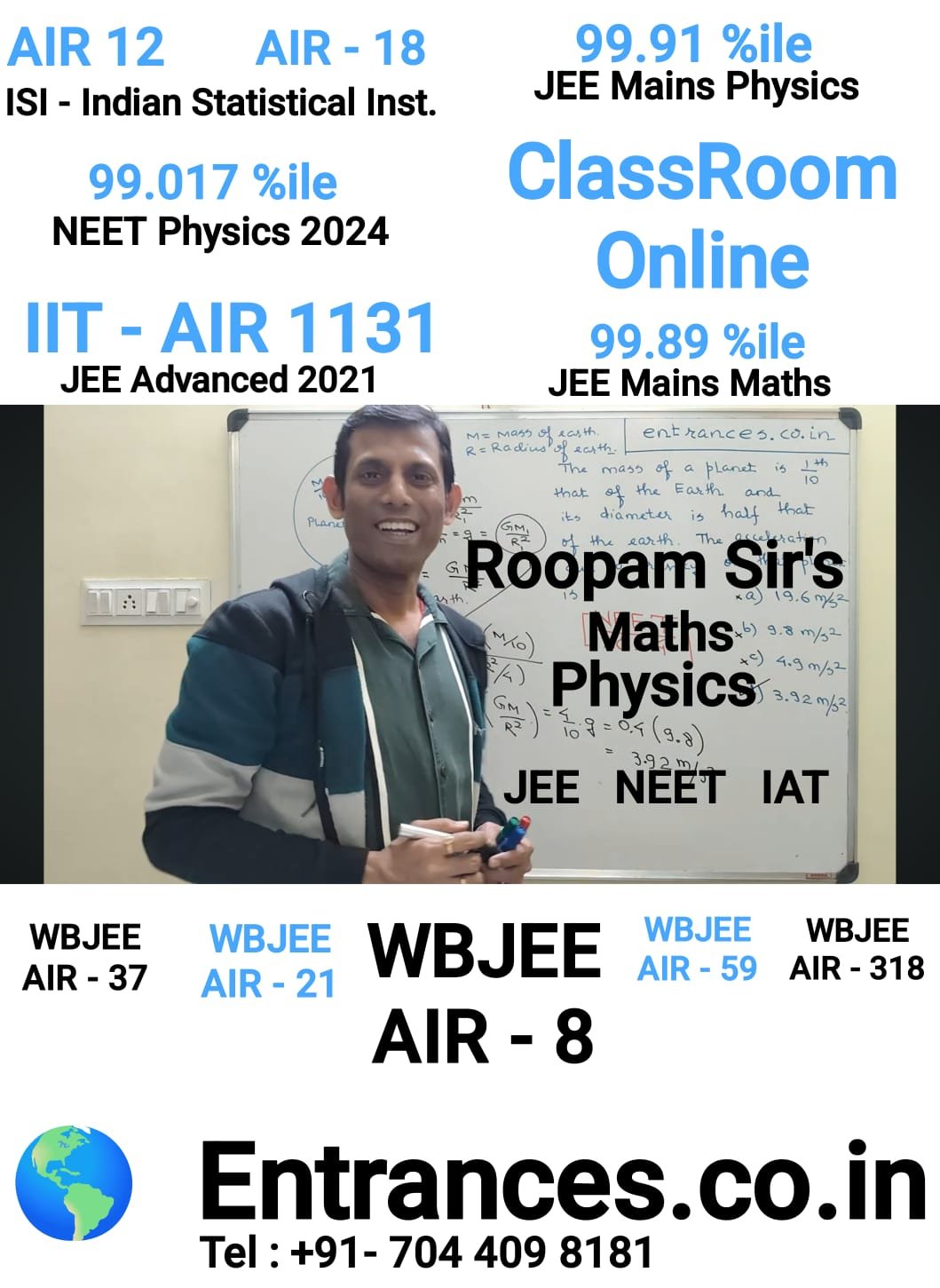 Students at Entrance Rankers